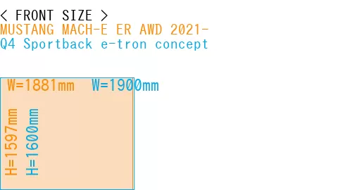 #MUSTANG MACH-E ER AWD 2021- + Q4 Sportback e-tron concept
